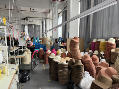 溫嶺新鄉賢“帽助·共富工坊” 戴好群眾共富帽，編織紡織材料小簾的致富夢